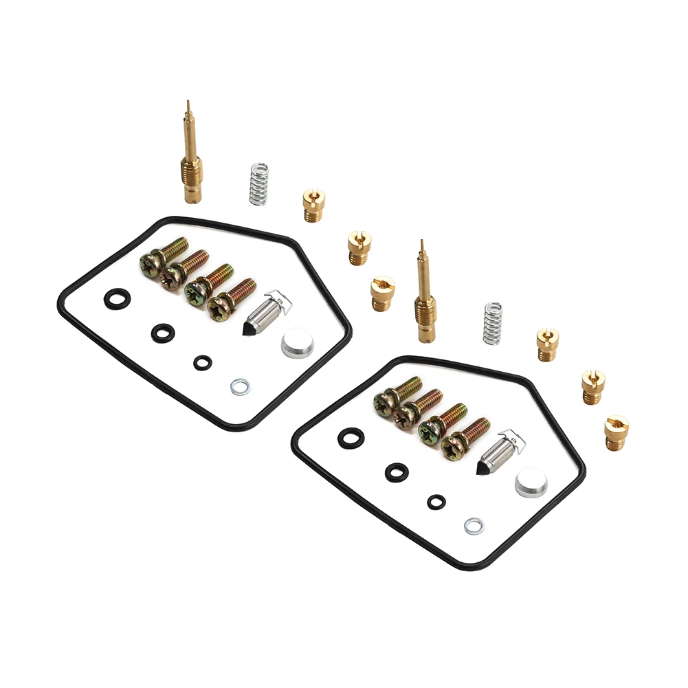 2 Set Motorbike Carburetor Carb Repair Rubuild Kit For Kawasaki KZ440 A LTD 1980 1981 1982 1983