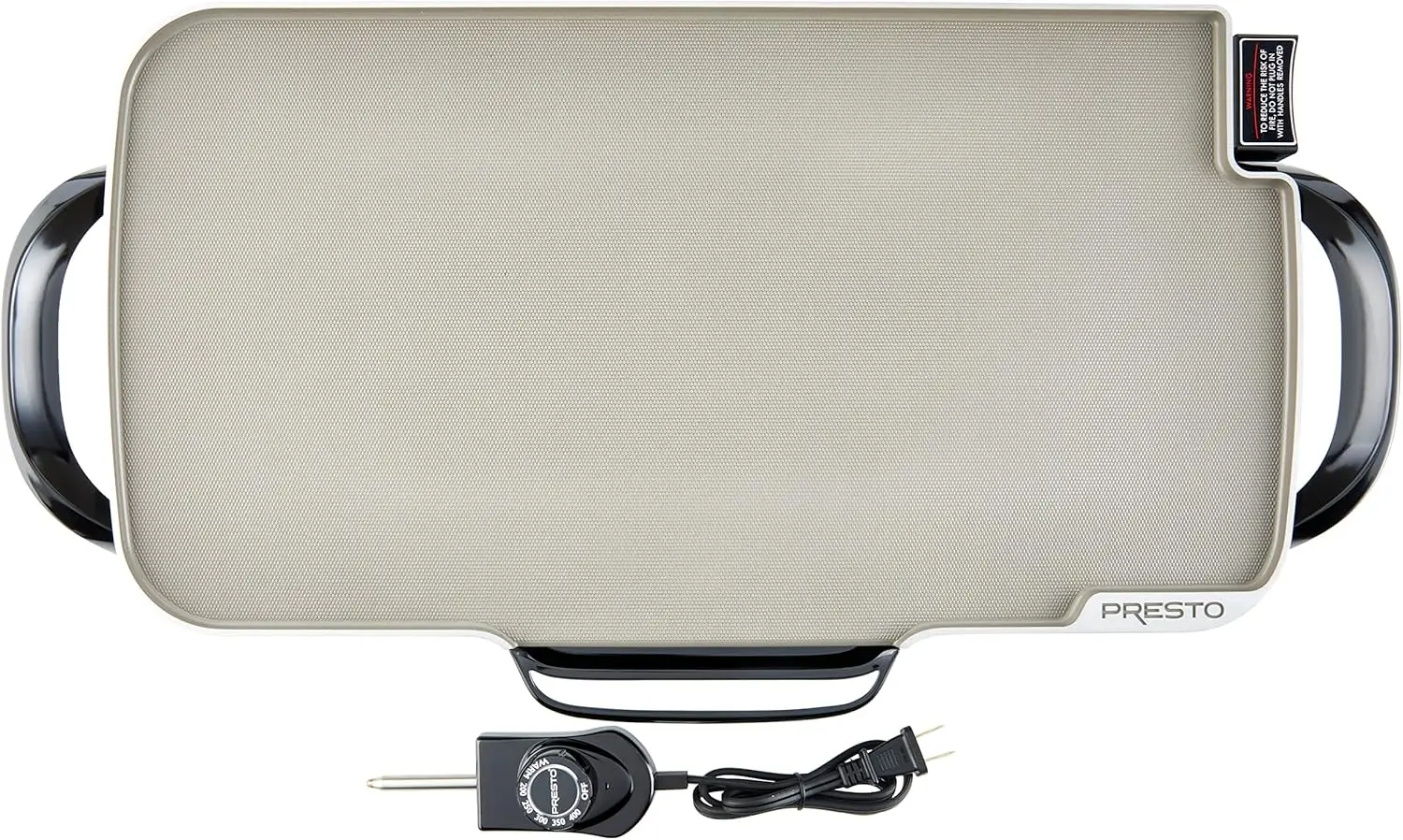 07062-22-Inch Ceramic Removable Handles Electric Griddle, Grey Ceramic