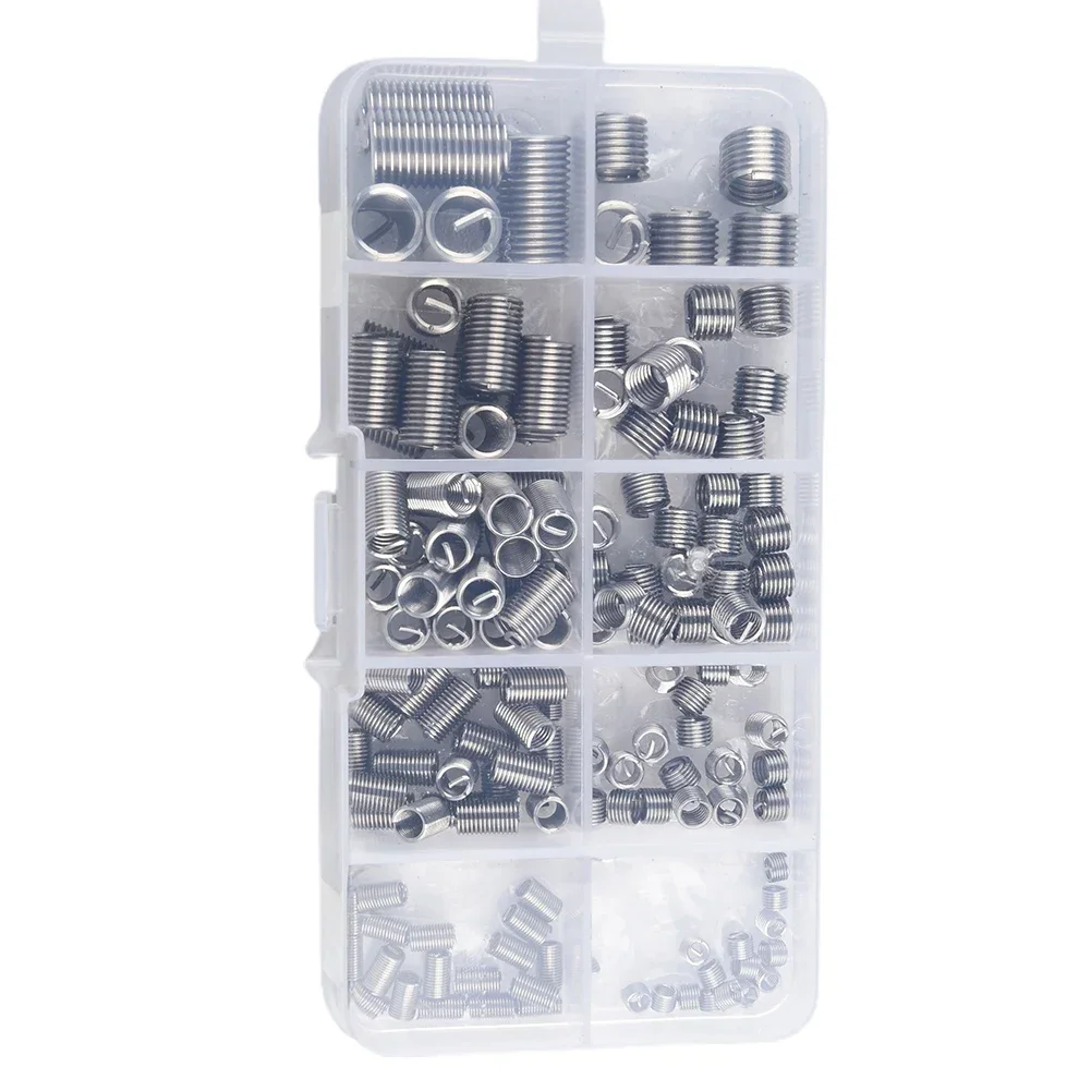 

150pcs Threaded Rts 304 Stainless Steel Helicoil M5 M6 M8 Thread Repair Kits*0.5*1.5D M5*0.8*1.5D M5*0.8*3D Repair Tool