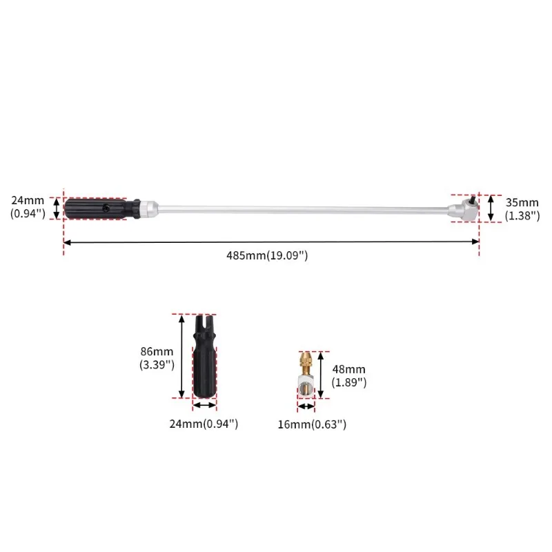 Suitable for motorcycle guide screw adjustment maintenance tool assembly, carburetor adjustment wrench tool