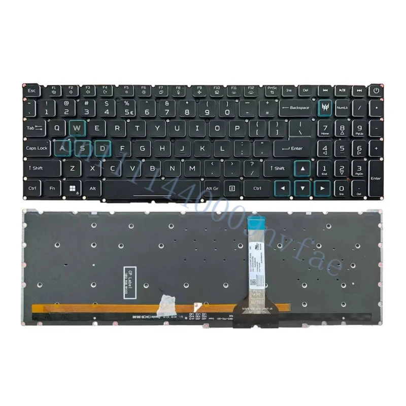New For Acer Predator Helios Neo PHN16-71 PHN16-71-747H Laptop Keyboard US Black With RGB Colorful Backlit 0.3
