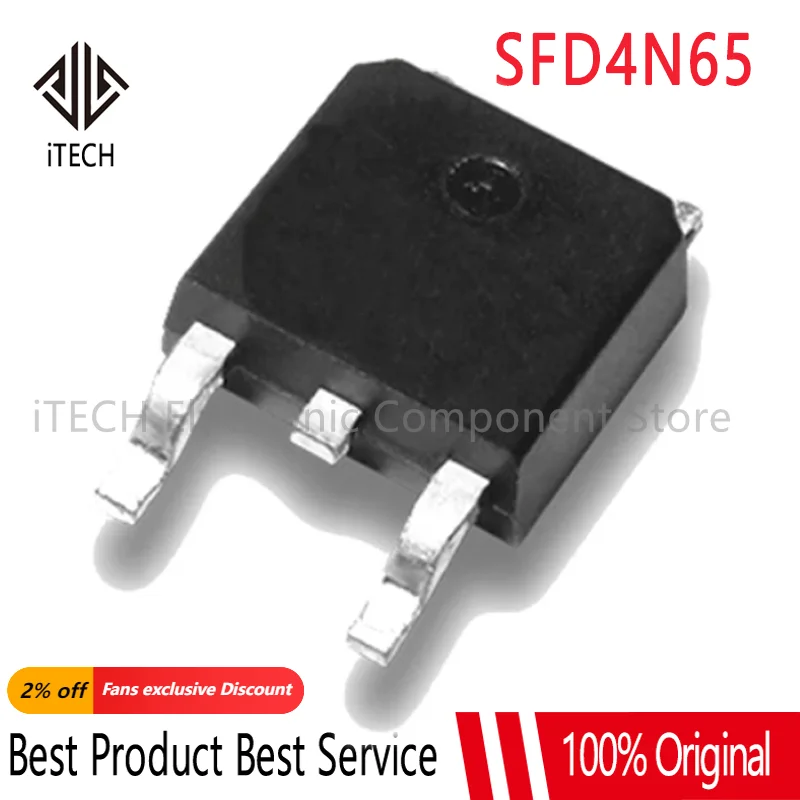 

10pcs/lot SFD4N65 4N65 TO-252 650V 4A 100% NEW
