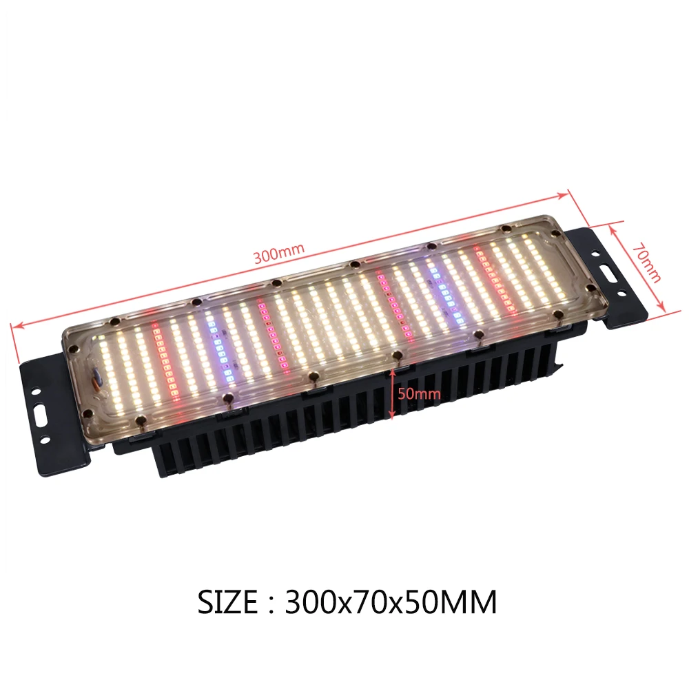 مقاوم للماء LED مصباح النبات الذكي 50 واط ضوء الطيف الكامل مع هوك يعتم التبديل الخضار الزهور تزايد الضوء