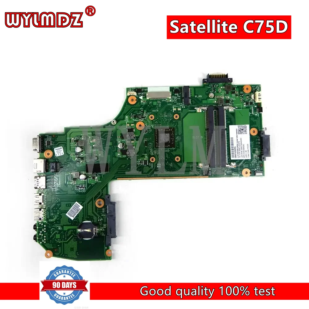 

V000358250 notebook Mainboard For Toshiba Satellite C75D C75D-B C75D-B7260 laptop Motherboard AR10AN-6050A2632101-MB-A01