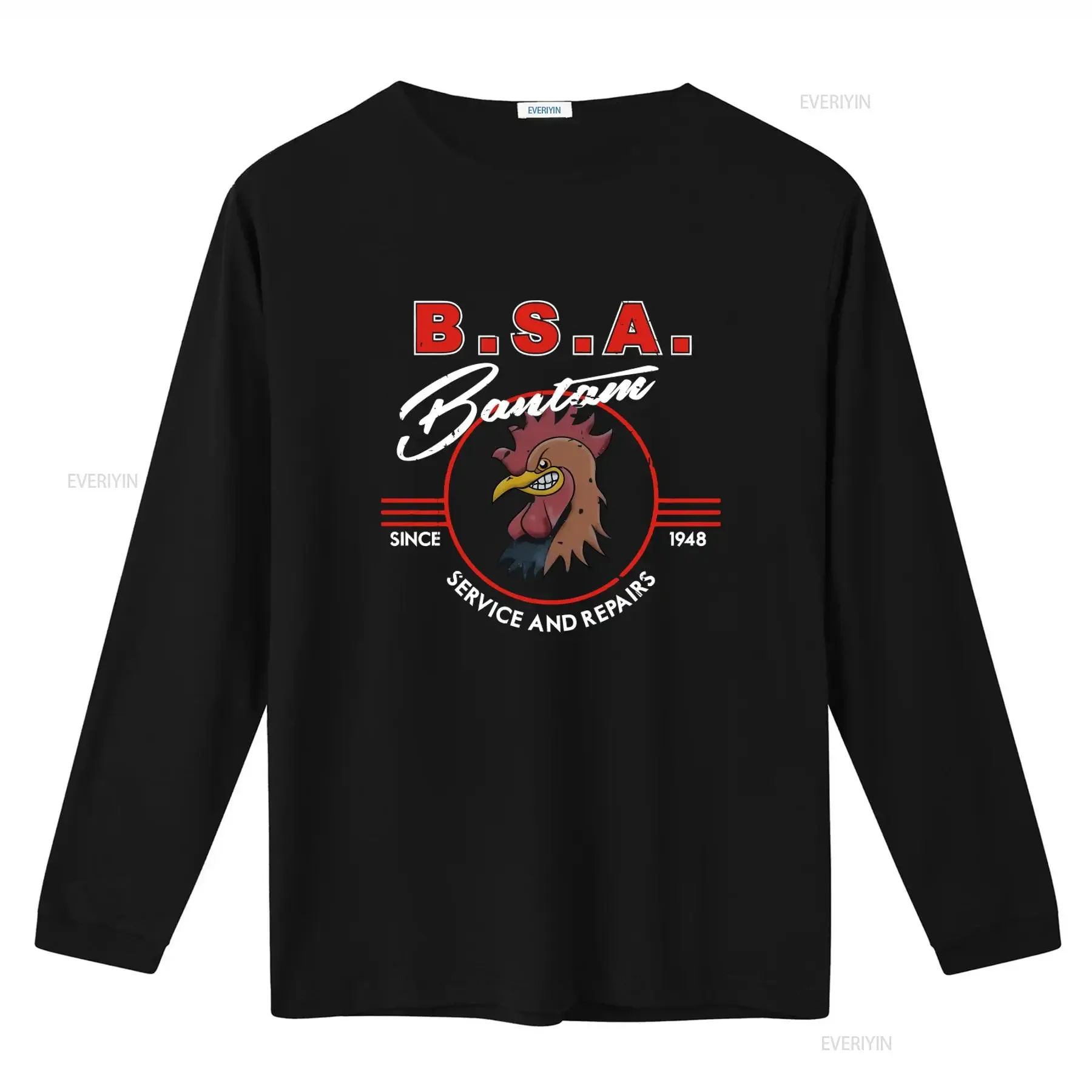 BSA Bantam Vintage T Shirt Retro Rooster Design Since 1948 Service Repairs Ideal for Biker Rat Chopper Bobber Hotrod vintage