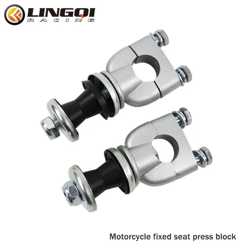 

LINGQI Motorcycle Steering Gear Press Block 22mm 7/8 " Single Hole Pit Dirt Bike Handlebar Fixed Seat Code Fixing Seat Retrofit