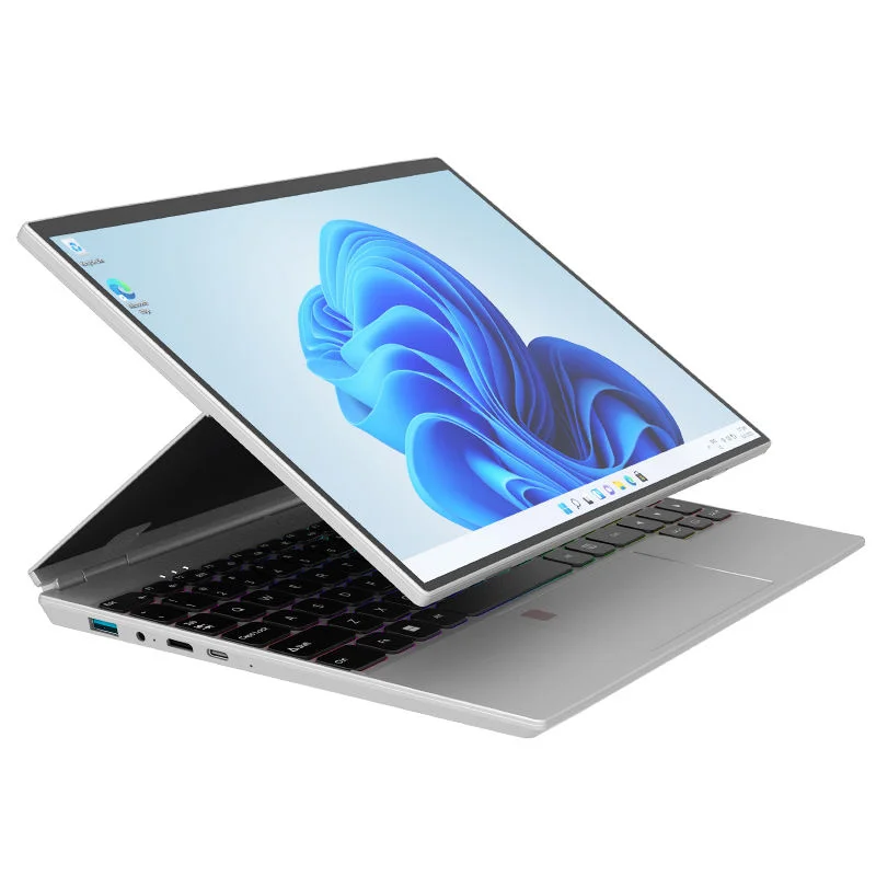 360° Rotating 14.0'' IPS Touch Screen 32G 128G-1T N95 Windows 11 Notebook 4 In 1 Business Office Slim LAPTOP Touch ID