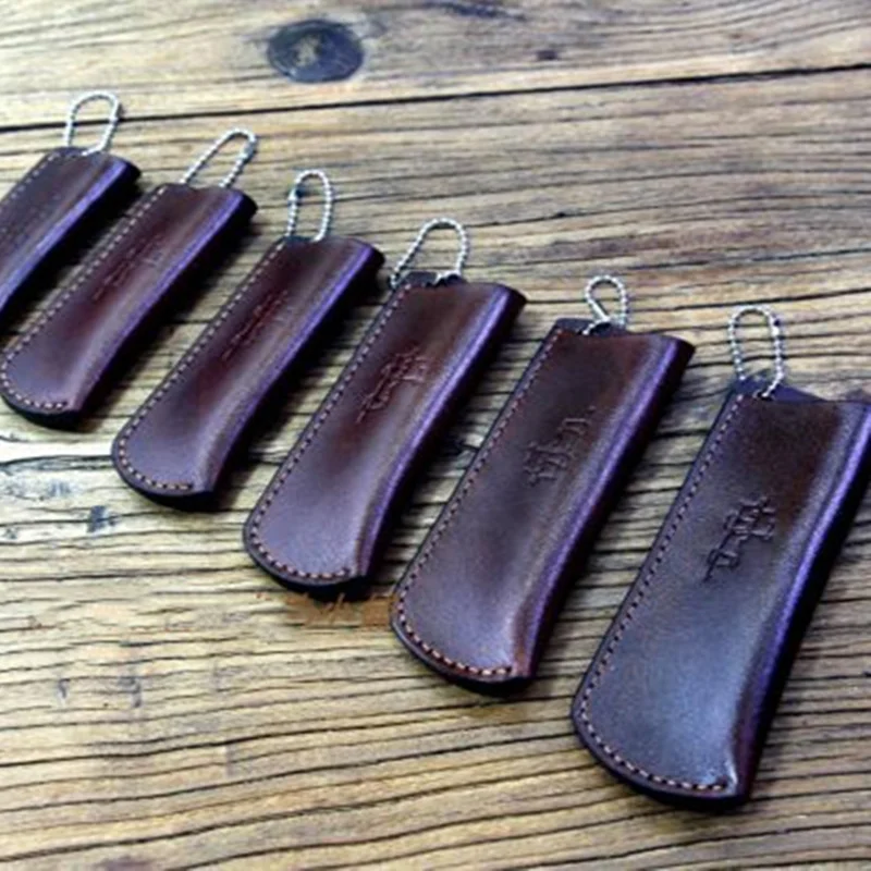 Handmade Vegetable Tanned Leather Folding Knife Cover, Scabbard for OPINEL NO.5 NO.6 NO.7 NO.8 NO.9, Storage Bag