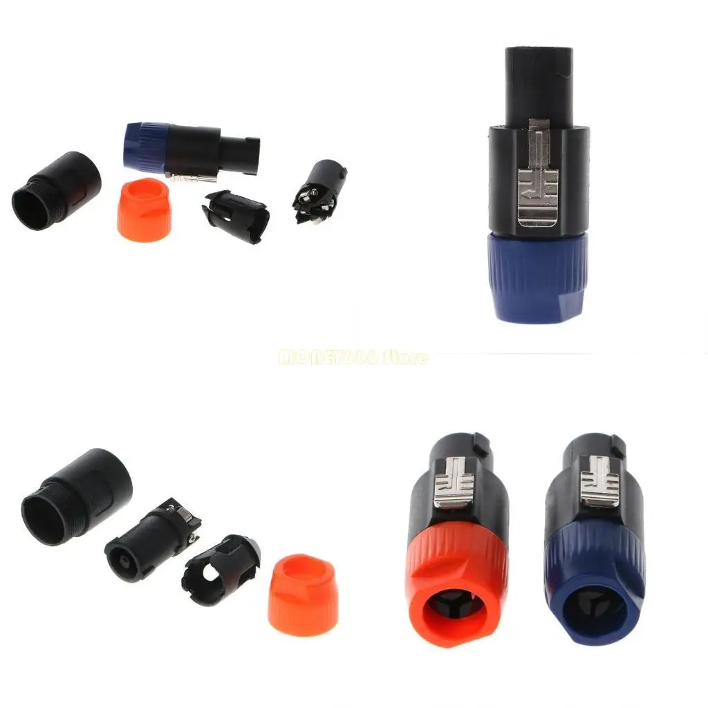 F62C SpeakON MALEプラグスピーカー4ポール4ピンニュートリクタイプNL4FX Oケーブルコネクタ