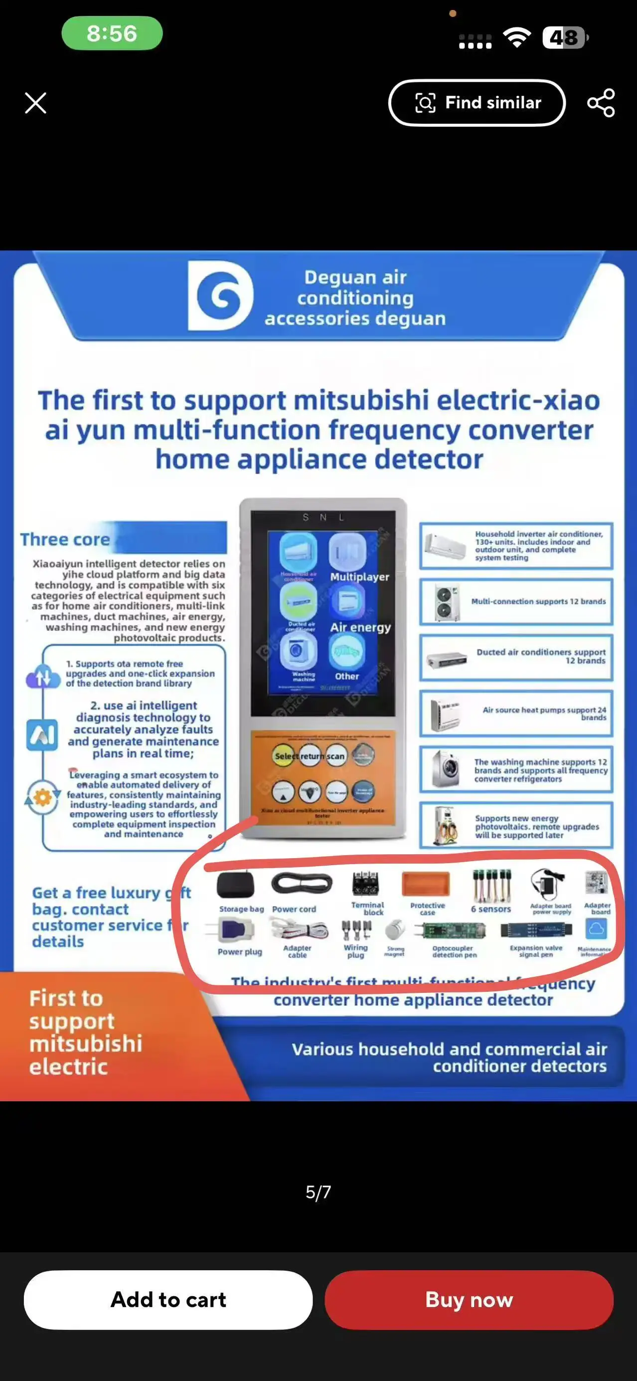 English Version Multi Brand Internal External Variable Frequency Air Conditioning Tester Multifunctional Motherboard Maintenance