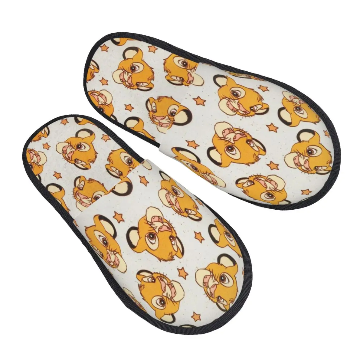 

Изготовленные на заказ тапочки из пены с эффектом памяти «Король Лев», женские мягкие теплые домашние тапочки