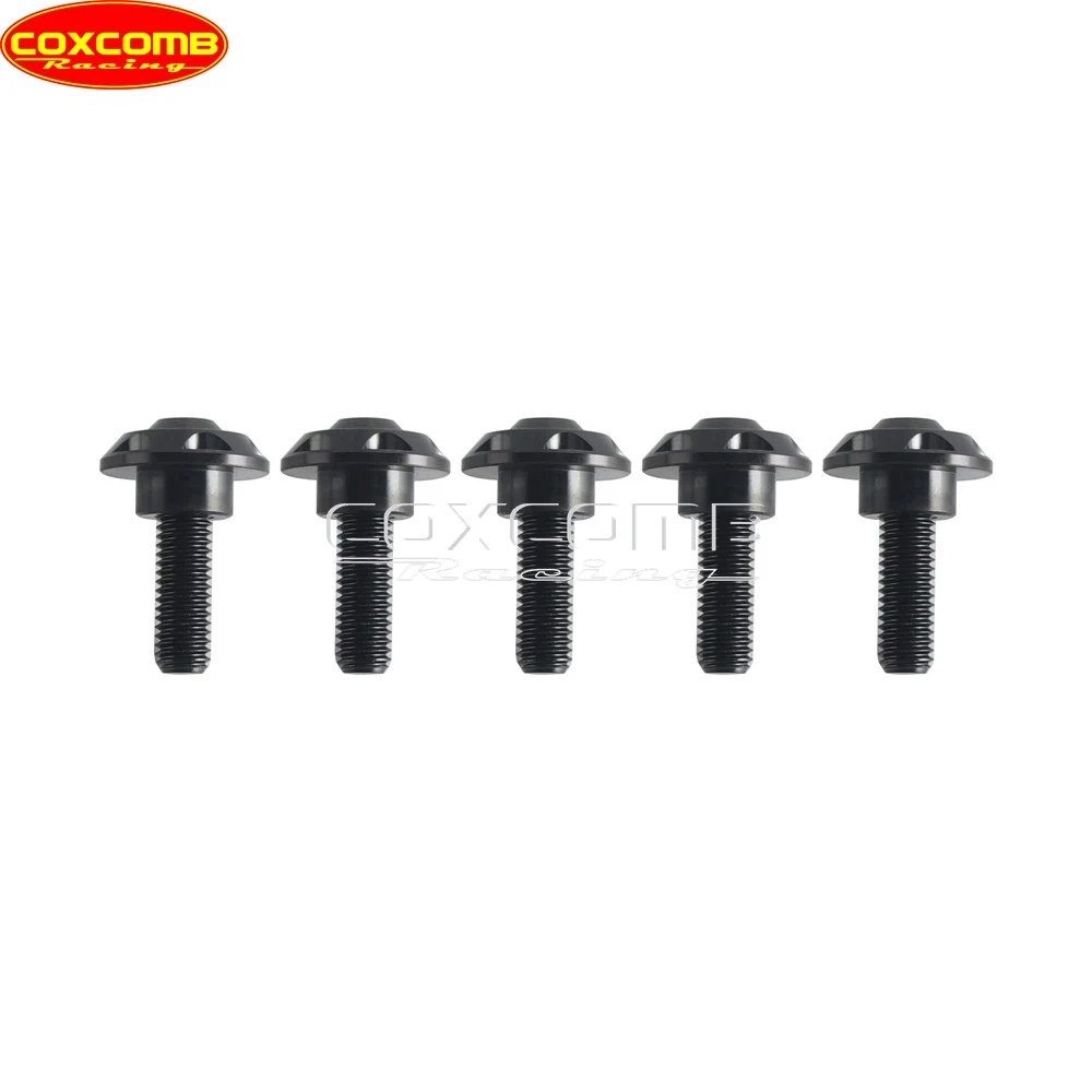 5Pack Titanium Floating Brake Rotor Hardware Bolts Bushings Springs Kit For Harley  2014‑2025 Road Glide Street Glide FLTRX FLHX