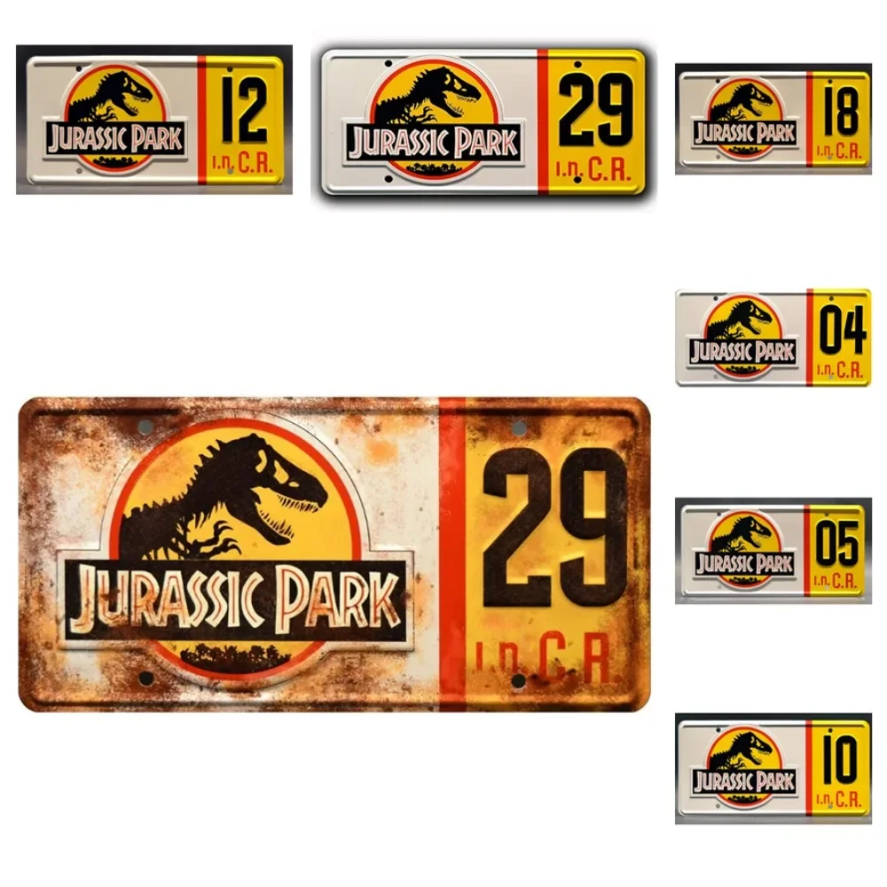 Pig Wall Signs Celebrity Machines Jurassic Park | Explorer # 04# 05# 29 # 10# 12# 18 | Metal Printing License Plate
