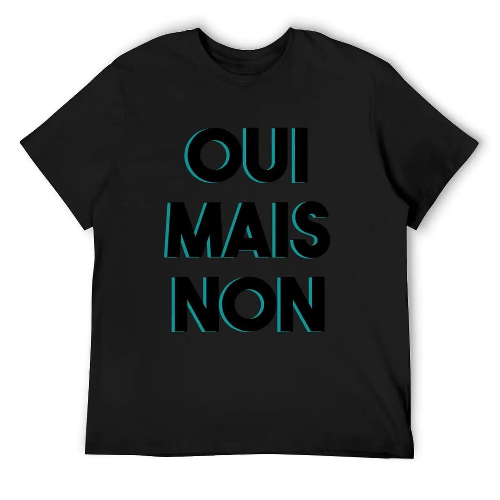 OUI MAIS NON – Colloquial Französisches T-Shirt, Vintage-T-Shirts, Grafik-Rapper-Grafik-T-Shirts, Herren-Vintage-T-Shirts