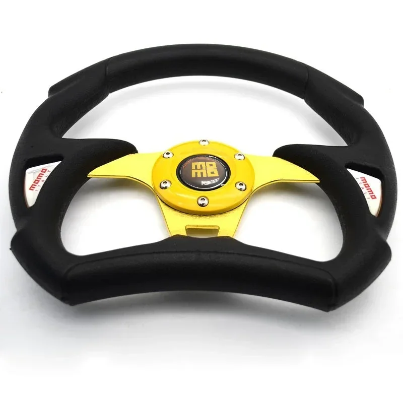 PVC sports car steering wheel 13-inch universal red / blue / yellow /black