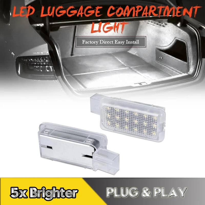 

2Pcs/SET LED Luggage Compartment Lights Trunk Lamps For Mitsubishi ASX 18SMD 6000K White Canbus Car Accessories