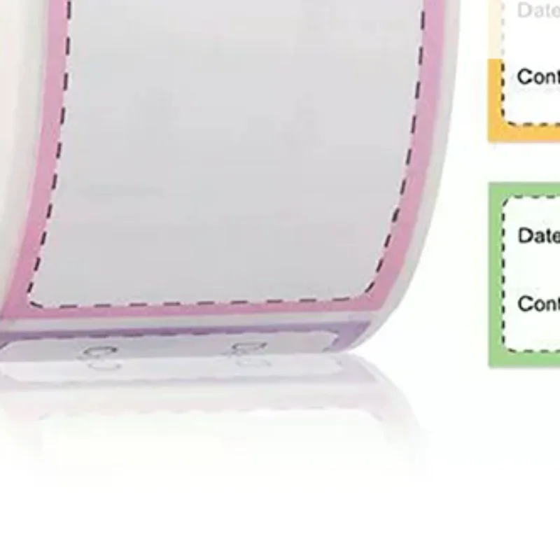 250Pcs/Roll Self-Adhesive Freezer Refrigerator Food Storage Paper Sticker Labels White Date Stickers For Home Storage Tags