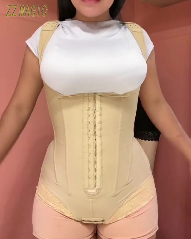 High Compression Reducing and Shaping Girdles for Women Sexy Lace Thong Body Shaper Slimming Waist Trainer Flat Belly Fajas