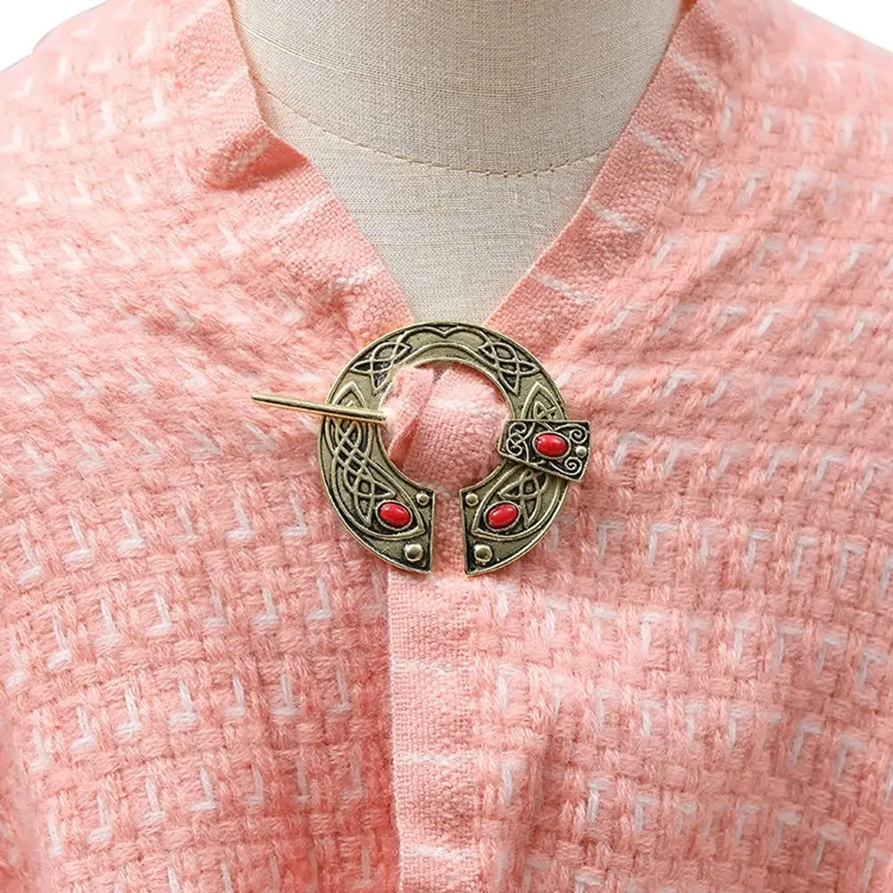 Trendy Alloy Viking Brooch Silver/Gold Fashion Jewelry Scarf Brooch Cloak Pin Men/Women