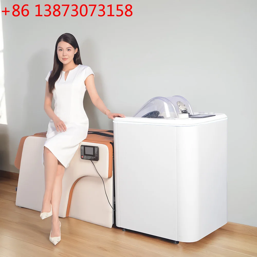 The new high-end one-click start automatic intelligent shampoo machine is free of artificial electric intelligent massage shampo