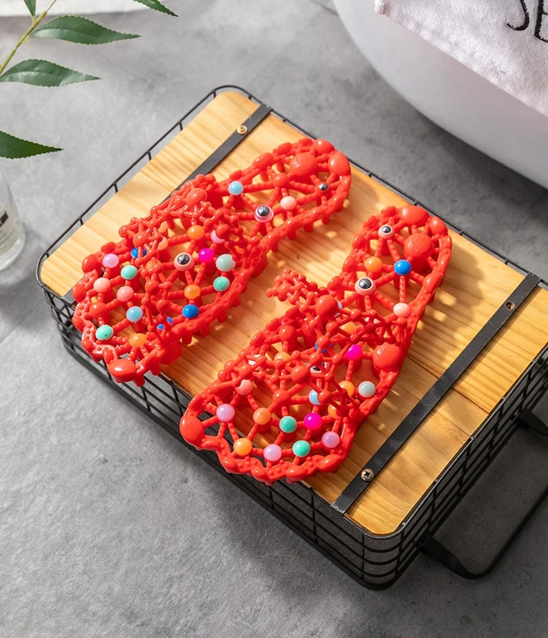 Slippers Summer Foot Bottom Granules Health Foot Therapy Indoor Home Bathroom Anti slip Bathing Quick drying Home Use image 4