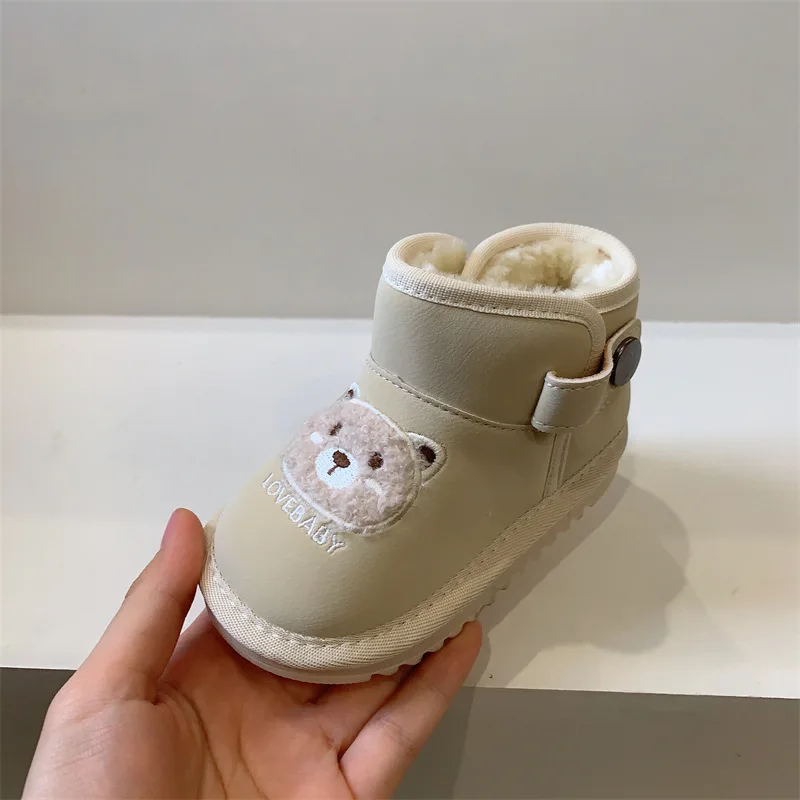 Botas Para Niña 2023 Winter Boot for Children  Cartoon Snow Boot Plush Boy Cotton Shoe Warm Girl Home Shoe High Top Shoe for Boy