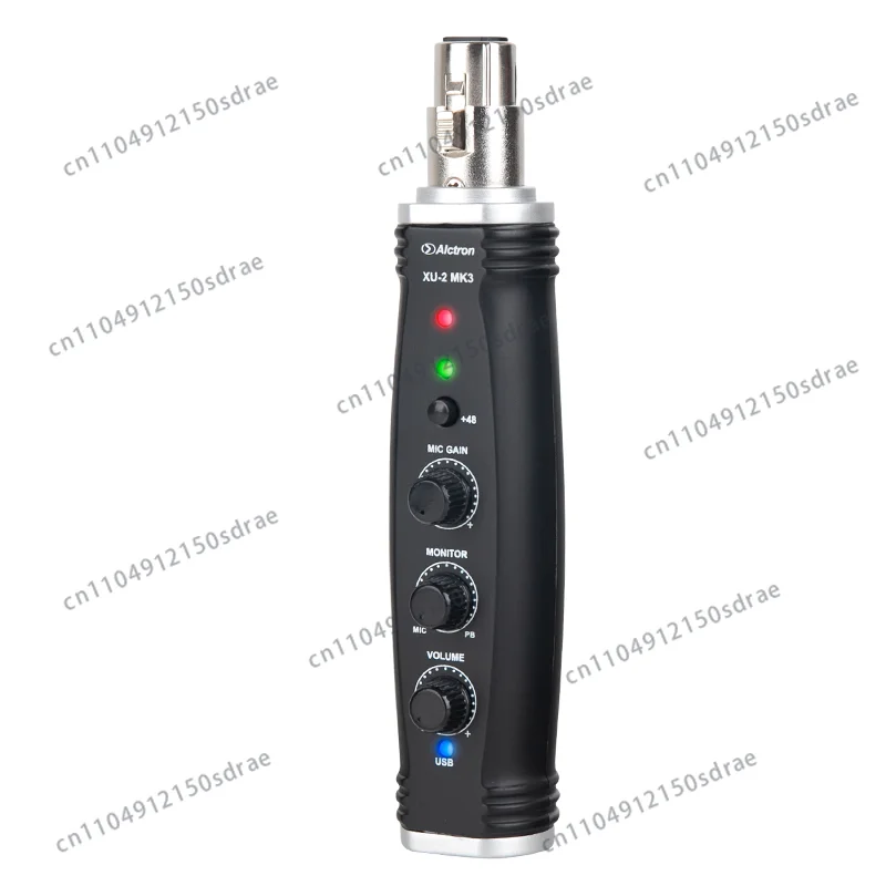 USB converter XLR to USB Microphone Pre-amp Alctron XU-2 MK3 with 24 bits A/D converter with a 96khz sampling rate