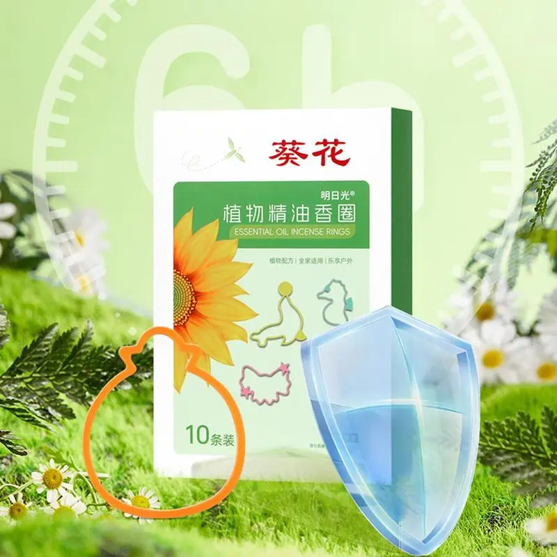 Anti Gnat Wristband Sunflower Plant Anti-Gnat Ring Kids Skin Protection Essence Oil Fragrance Bracelet For Outdoor activities