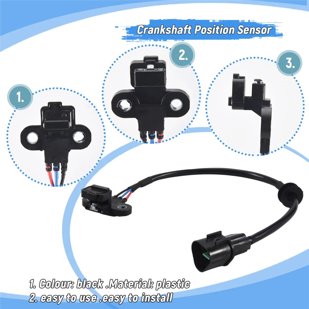 

TrendingAutomotive Crankshaft Position Sensor for 2005-2008 Space Star 2003-2004 MR420734 J5T26273
