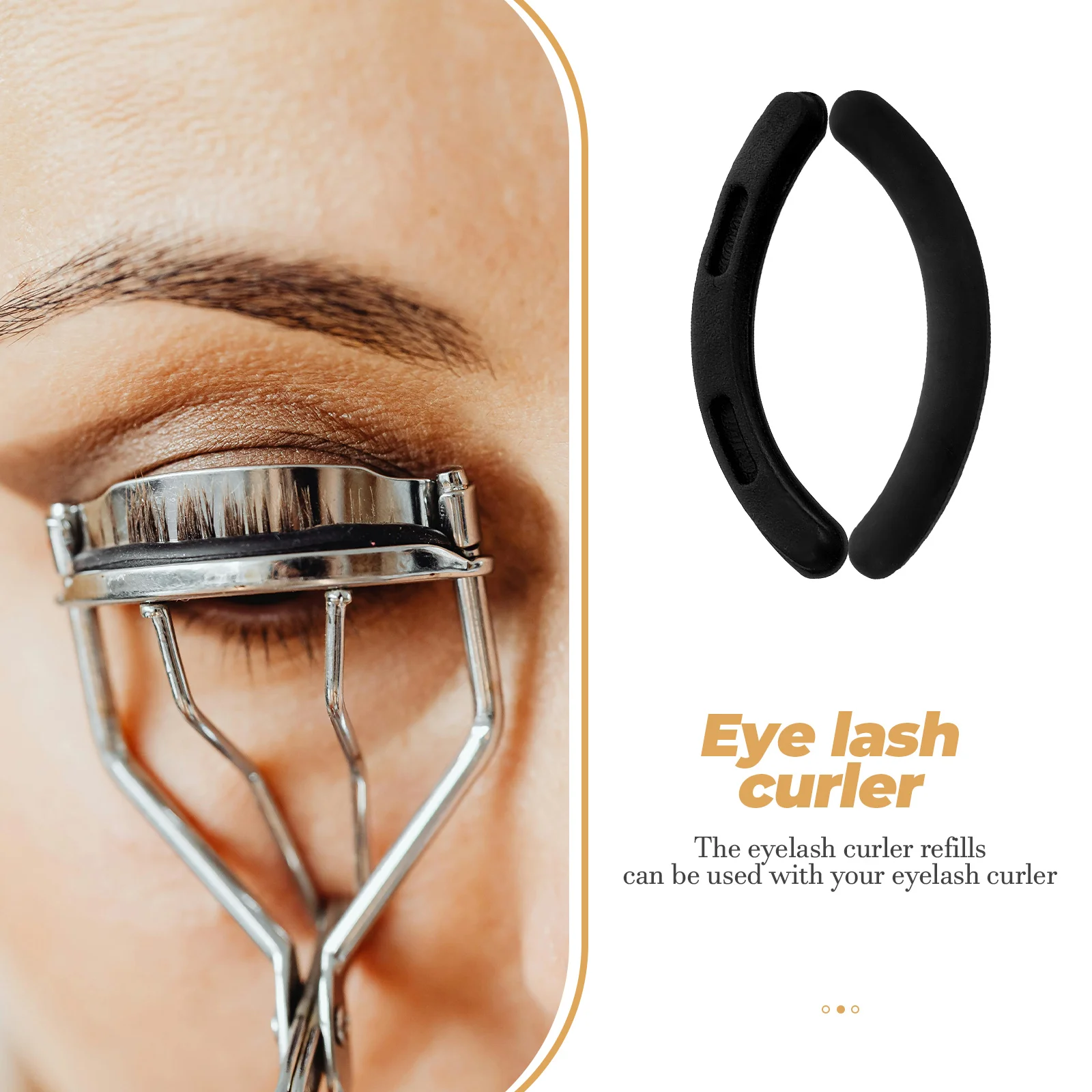 24 ชิ้น Eyelash Curler Strip ยาง Pad แผ่นเติมเปลี่ยน Core เครื่องมือ Curlers เติม