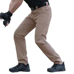 Pantalones Cargo tácticos para hombre, pantalón de secado rápido para deportes al aire libre, color gris, ajuste Regular, trabajo militar, apilado, Camping, turismo, Verano