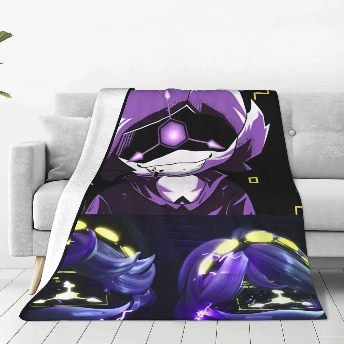 Robot Murder Drones V Uzi Flannel Blanket Soft Throw Blanket for Bedroom Decorative Pattern Bedspread Sofa Bed Cover