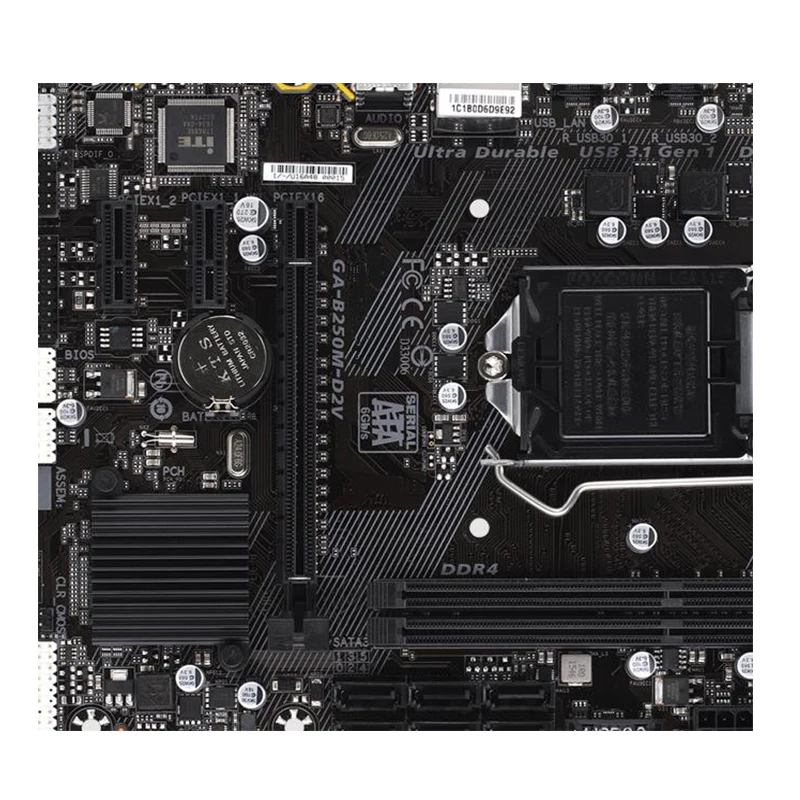 GA-B250M-D2V Placas-mãe, B250M-D2V, LGA 1151, DDR4, 32GB, M-ATX, Intel B250, Desktop Mainboard, SATA III, USB 3.0