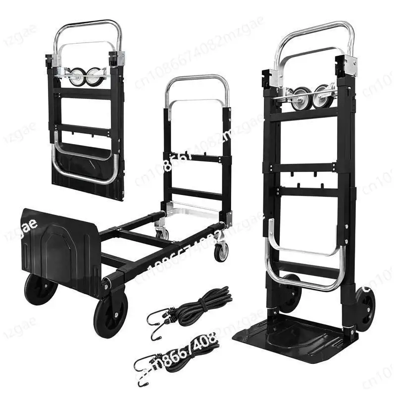 

Многофункциональная портативная складная телескопическая тележка-платформа для дома, багажа и экспресс-доставки