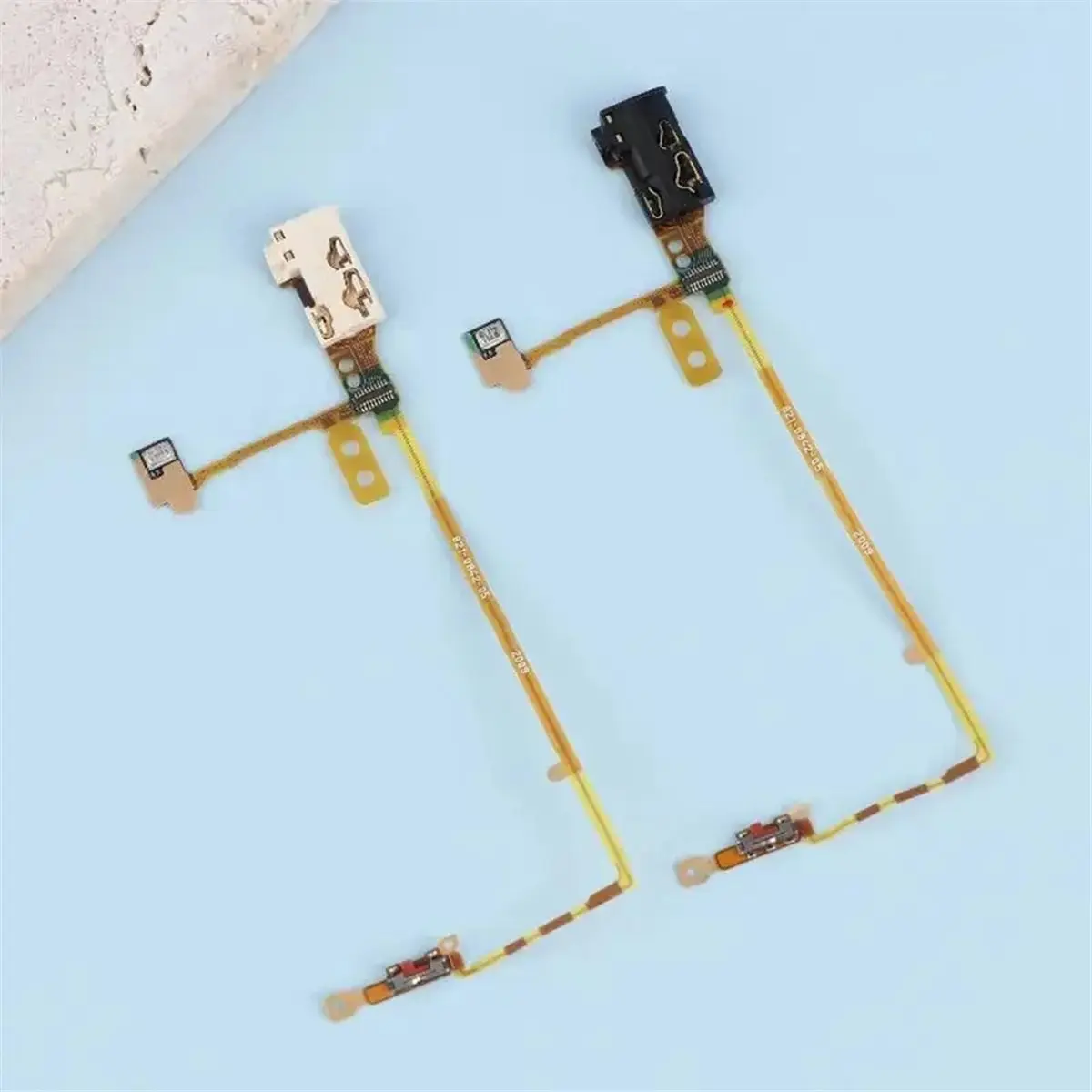 (DT93) Nuevo Módulo de Micrófono con Conector de Audio y Cable Flexible para iPod Nano 5, 5ª Generación, Negro/Blanco, Repuestos de Reparación