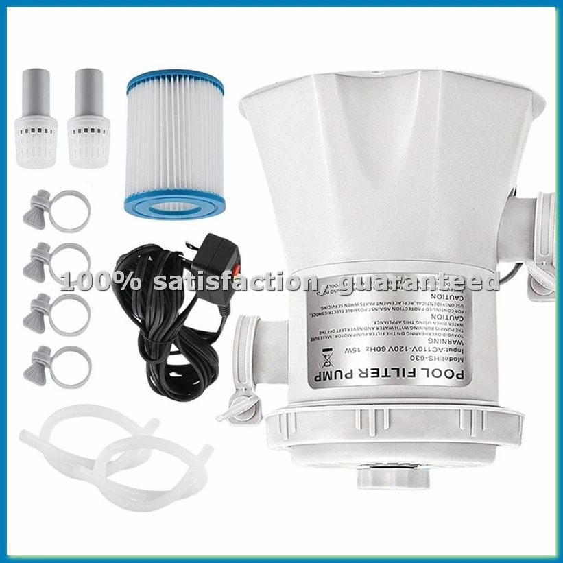 

Насос-фильтр для бассейна 300 галлонов, для наземных бассейнов, бытовой очиститель воды, циркуляционный насос, вилка EU - A33R