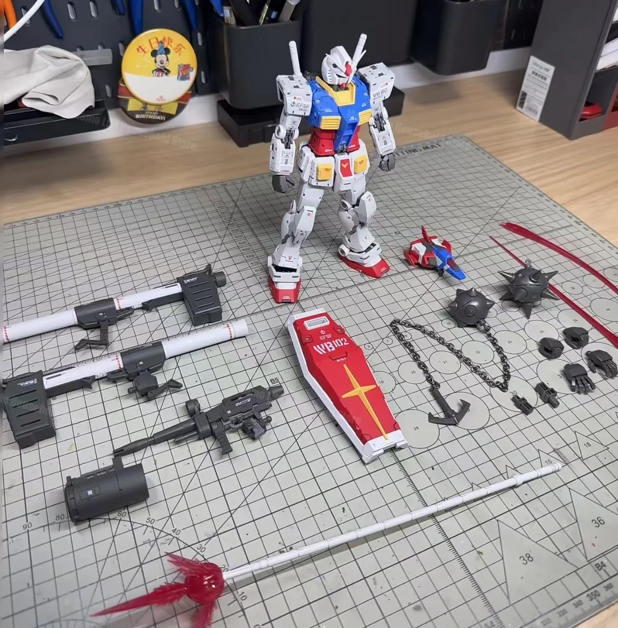 FATCAT MG 1/100 Rx-78-2 مقياس خاص Rg 1/144 2.0 نسخة موسعة تجميع نموذج أطقم البلاستيك هيكل عظمي روبوت لعبة مجسمة بلاستيكية