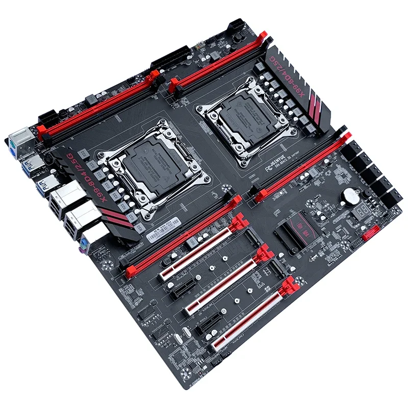 Imagem -04 - Dual Cpu Motherboard Grupo Lga 20113 com e5 2680v4 4*16gb = 64gb Ddr4 2400mhz Suporte Dual 2.5g Placa de Rede X998d4 Jginyue-x99