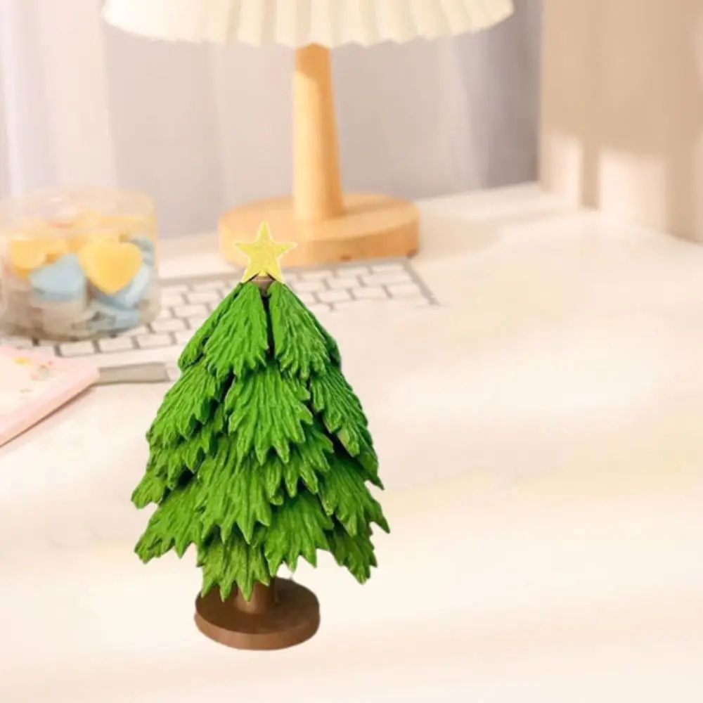 Dessous de verre pliable en forme d'arbre de noël, presse, jouets originaux, porte-tasse antidérapant, Base de feuille, tapis de tasse