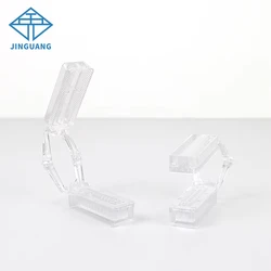 50pcs Disposable Dental Lab Plastic Articulator Anterior Half Arch Impression Tray Dental Half-Port Plastic Mold Splitting Frame