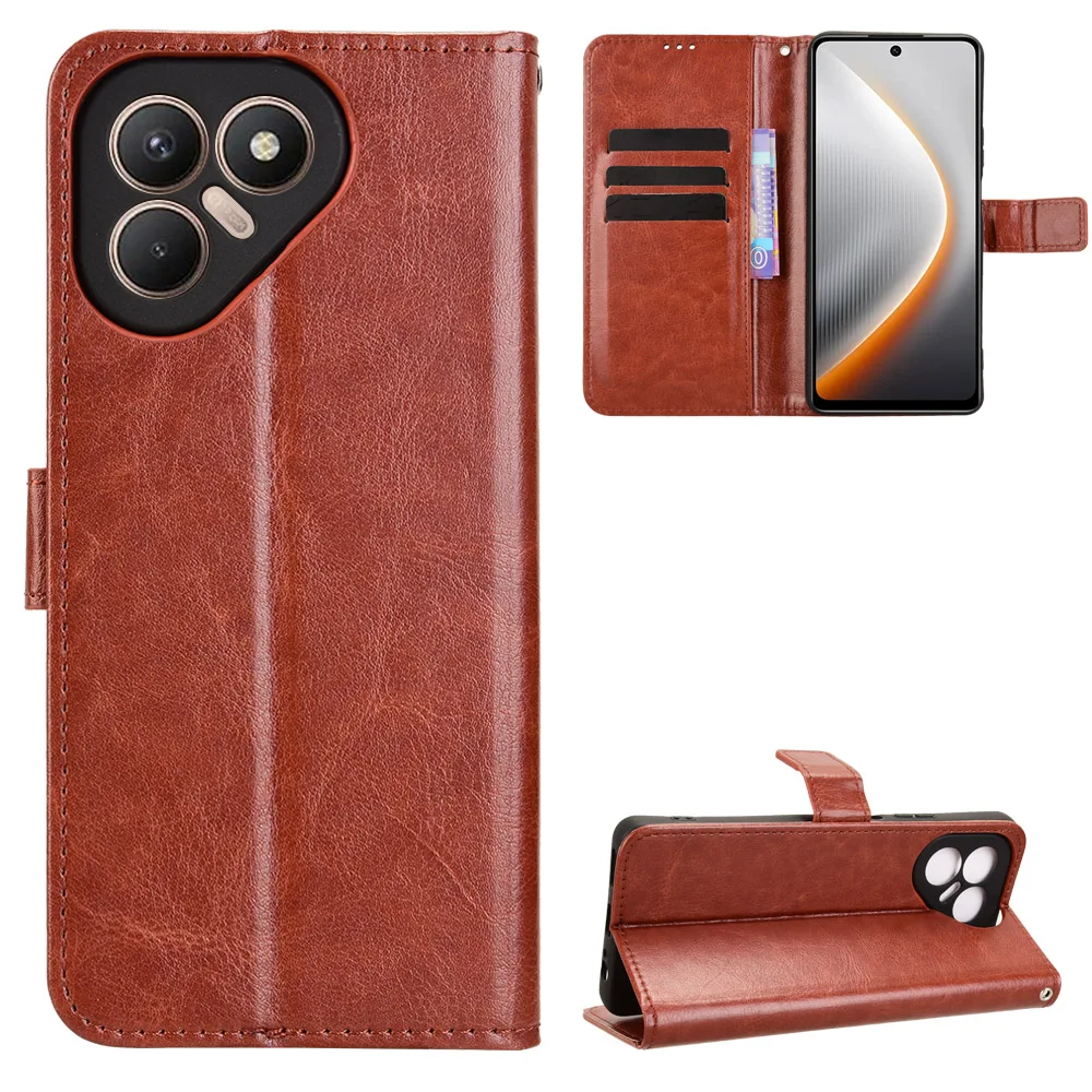 

Leather Wallet Phone Case For Tecno Pova 7 6 5 4 3 Neo Pro 4G Flip Card Slot Cover Shockproof Wallet Case