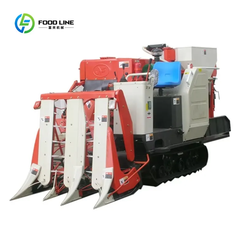 Customized Self-Propelled Crawler Forage Combine Harvester for Silage Grass Straw Livestock Farm