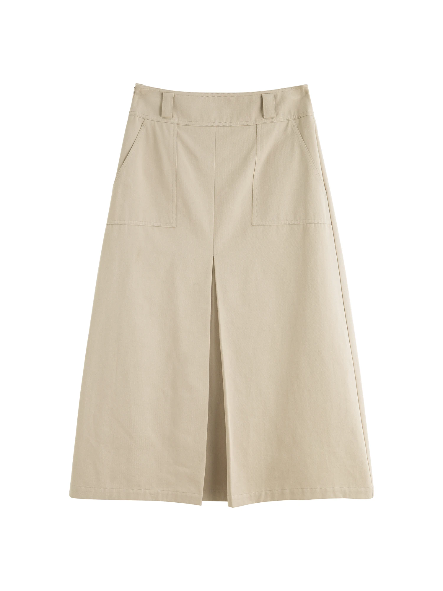 ​ZIQIAO 2025 Women's Knife Pleats Midi Skirt - Office Casual Straight Cut Hip Slimming Work Skirt with Pencil Silhouette​