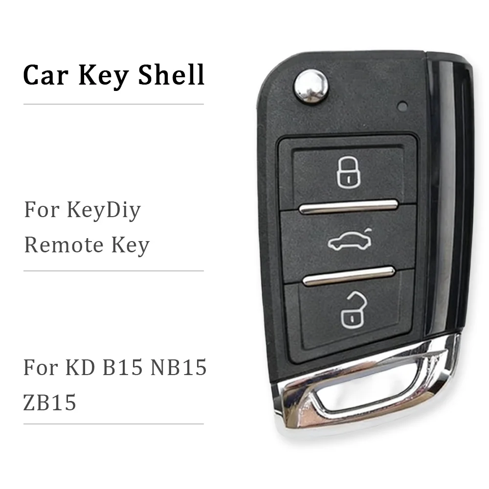 10/20/30 Pcs Car Key Shell 3 Buttons KD MQB Replacement Remote Flip Fob Folding Empty Case For KeyDiy B15 NB15 ZB15