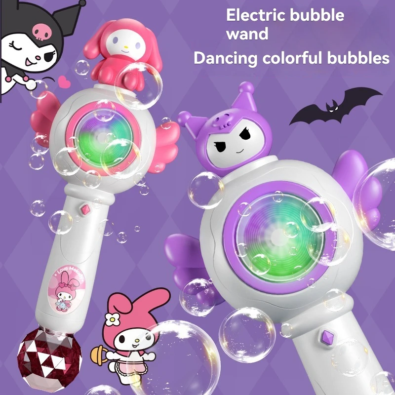 Nouveau pistolet à bulles portatif de bâton de dessin animé, machine automatique de bulles de savon, jouets interactifs extérieurs pour enfants pour les réunions de famille