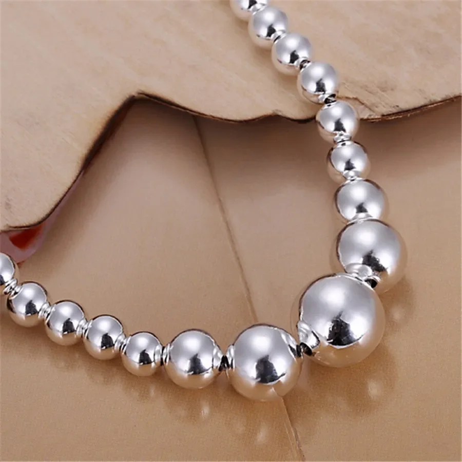 Creative Beads 925 Silver Plated Bracelets New Listings High quality Fashion Jewelry Christmas Gifts