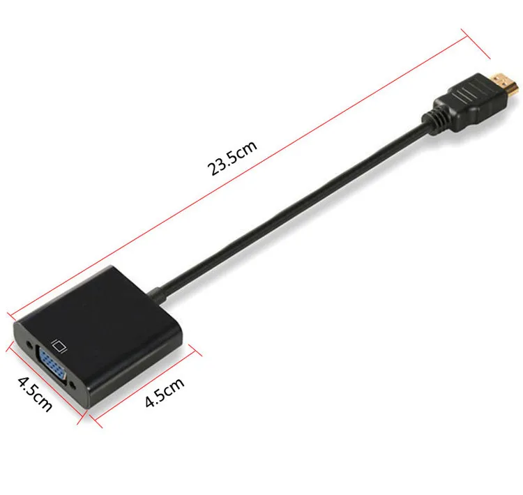 Adaptador HDTV de 1080P compatible con VGA, Cable convertidor Digital a analógico para Xbox, PS4, PC, ordenador portátil, TV Box, proyector, Displayer