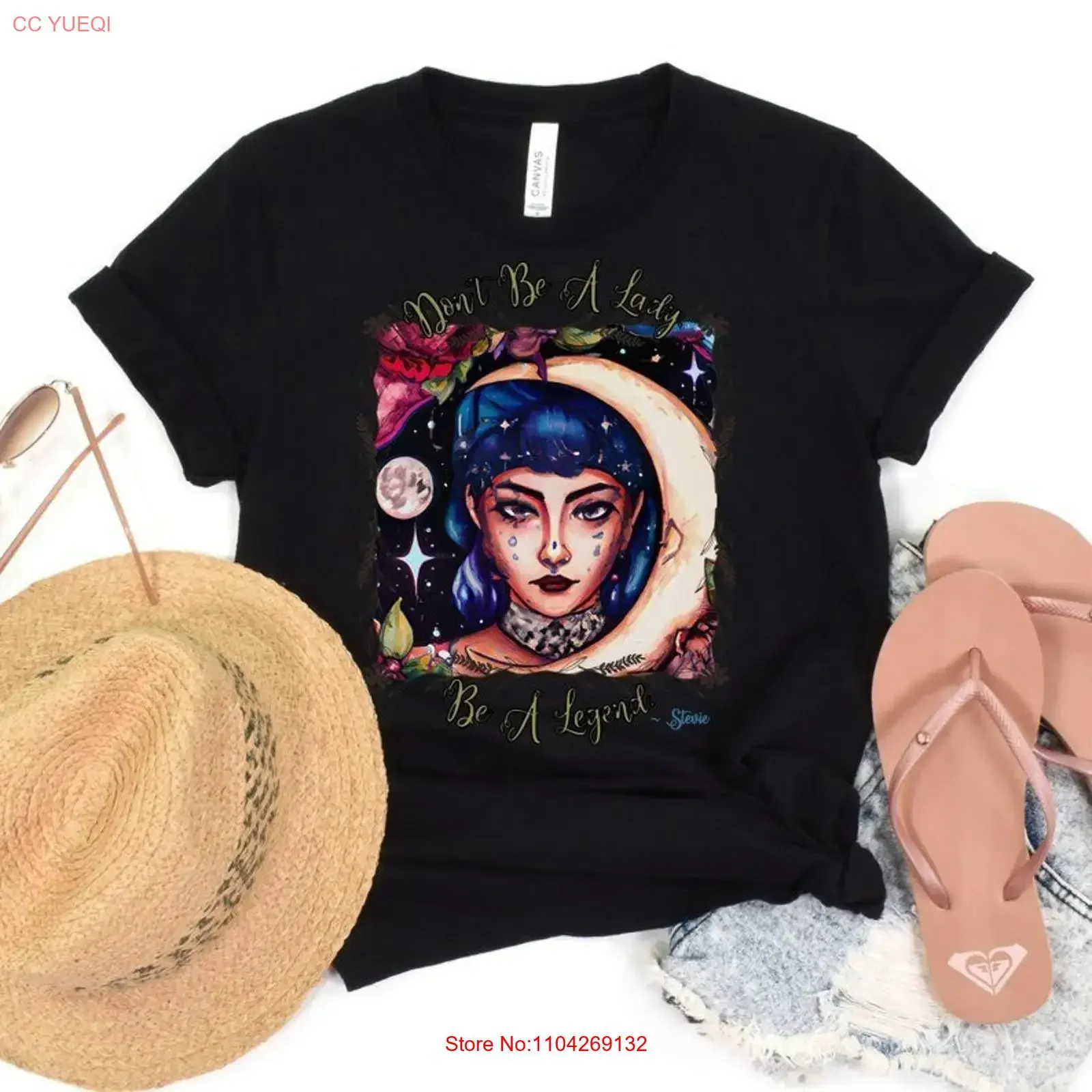 Camiseta unisex Don't Be a Lady Legend, estilo vintage, versátil, para conciertos y festivales, ropa de calle suave, diseño gráfico unisex