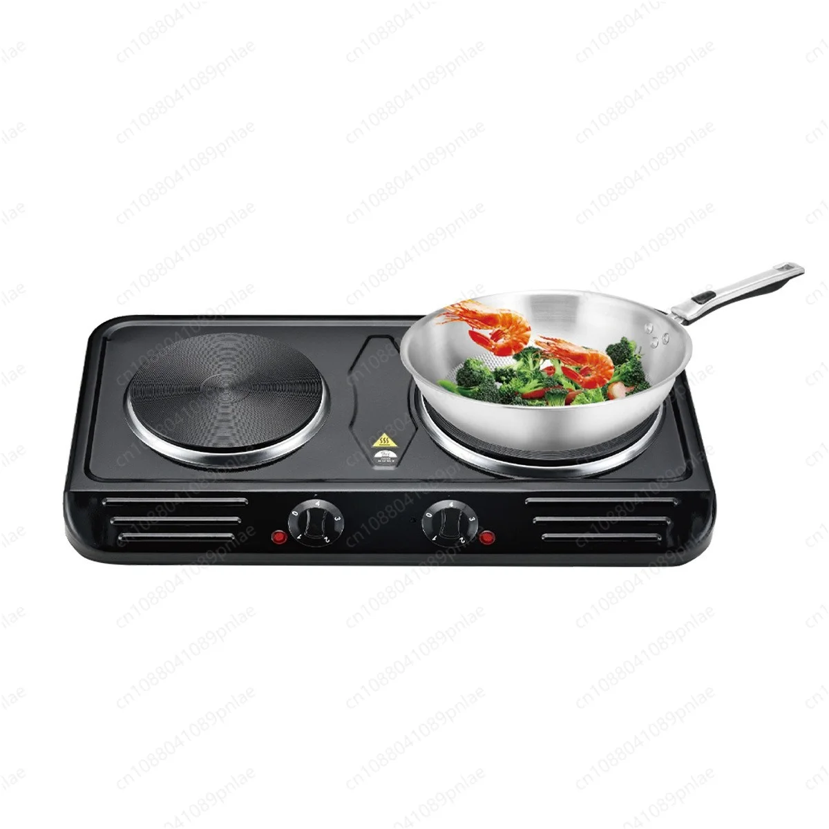 Electric Hot Plate Adjustable Temperature Large Power Portable Cooking Stove Household Heating Cooktop with Warm Function