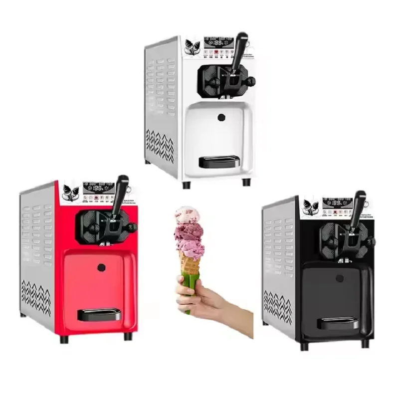 عالية الجودة سطح المكتب الصغير رئيس واحد آلة الآيس كريم الصغيرة 0ne نكهة منضدية آلة آيس كريم ناعم القوام للبيع